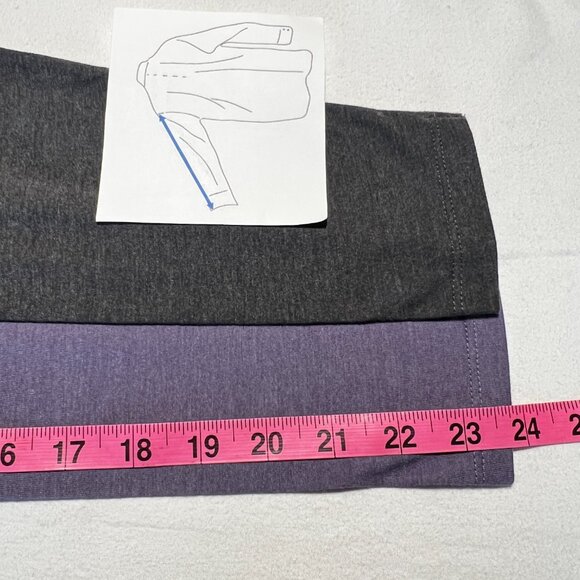 Eddie Bauer 2-Pack Long-Sleeve V-Neck T-Shirts - Mauve & Grey (Women's M/M) - Picture 11 of 11